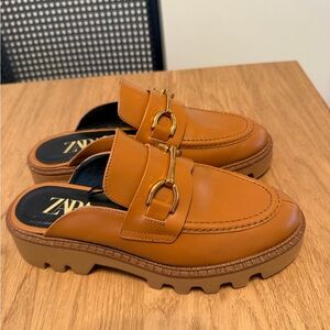 Zara Slip On Loafer Mules